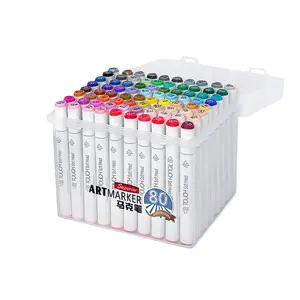 Superior 216 colors permanent ink type dual tips marker set