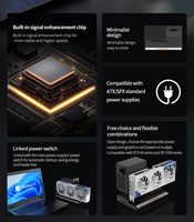 Peladn Thunderbolt 3 Kartu Grafis Dasar Kartu Grafis Kotak Eksternal Antarmuka Pciex16 8Pin Dock Kartu Grafis Eksternal Laptop