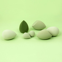 Ensemble d'éponges de maquillage naturelles pour femmes en gros, pour femmes, utilisation humide/sèche, type de fond de teint, éponge de maquillage