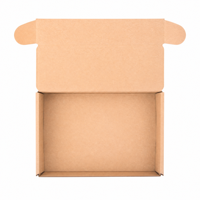 Boîte d'expédition en carton ondulé écologique et recyclable, boîte à courrier en kraft, couleurs personnalisées, pliable pour l'emballage et la livraison, vente en gros
