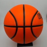 Ballon de basketball LED rechargeable taille 7 pour adultes, avec logo personnalisé imprimé, en caoutchouc lumineux, phosphorescent, 600-50g, 730-750mm