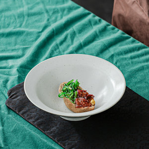 Bol en céramique avec glaçure craquelée, résistant à la chaleur, design rétro, pour servir les aliments, usage domestique - Product Image 2