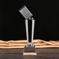 Trophée en cristal personnalisé de haute qualité, gravure créative, excellent pour les concours d'employés, récompenses, médaille d'honneur pour enfants
