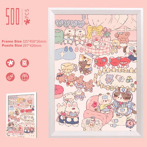 Set <span class=keywords><strong>Puzzle</strong></span> Premium da 500 Pezzi con Poster e Vassoio per l'Organizzazione, Divertimento Stimolante per Famiglie e Adulti - Product Image 5