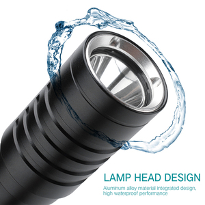 Fabrik Unterwasser 100m Tauch licht Taschenlampe Tauch lampe 18650 Batterie mit Mit Batterie anzeige Hohe Helligkeit - Product Image 2