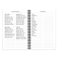 Planificateur d'entraînement/de remise en forme personnalisé A4 Spiral-Bound OEM Daily Schedule Illustrations Paper Material Offset Printing Book Type de produit