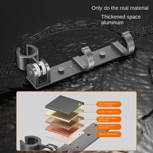 Soporte <span class=keywords><strong>de</strong></span> <span class=keywords><strong>Ducha</strong></span> <span class=keywords><strong>para</strong></span> Inodoro <span class=keywords><strong>de</strong></span> Aluminio D5065, Base Fija sin Perforaciones, Accesorios <span class=keywords><strong>de</strong></span> Baño, Soporte <span class=keywords><strong>para</strong></span> Pistola <span class=keywords><strong>de</strong></span> Agua - Product Image 4