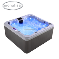 Promotion : Spa de plein air Monalisa pour cinq personnes avec hydromassage et sauna extérieur