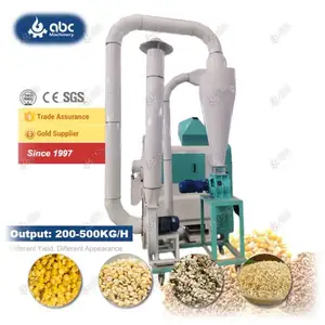 Mesin pengupas gandum gandum kecil yang dapat diatur untuk melubangi basah kering, menghilangkan kulit mati hitam Gram jagung Millet kacang lebar