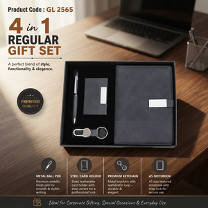 Elegante Combo de Regalo Ejecutivo con Agenda A5, Bolígrafo Magnético Metálico, Tarjetero y Llavero de Cuero Sintético para Eventos Corporativos - Product Image 6