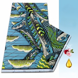 Tissu <span class=keywords><strong>pagne</strong></span> original 100% coton, motif pailleté Grand Gold <span class=keywords><strong>Wax</strong></span>, tissu africain pour vêtements - Product Image 2