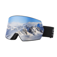 Masque de ski magnétique certifié CE TN, double couche anti-buée, lentille à changement rapide, sans monture, équipement de snowboard OTG 2026