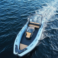 Danemark Rib 680 Prix Yacht De Luxe Gonflable Rib680 Coque En Fiber De Verre Pêche Récréative Rib 680 Bateau à Vendre