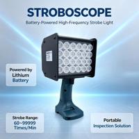 Estroboscopio LED Portátil de Grado Industrial, Luz de Inspección de Superficies de Alta Luminosidad para Control de Calidad en Impresión de Papel