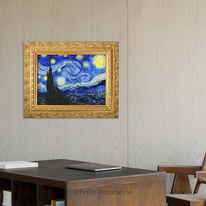 Tableau mural floral Shabby Chic avec paysage européen, impressions sur toile encadrées en bois, design <span class=keywords><strong>rustique</strong></span> du milieu du siècle pour la décoration intérieure et les mariages - Product Image 4