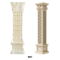 Usine en gros FR marque réutilisable ABS plastique colonne romaine moule chinois longévité motif béton coffrage bâtiment moule