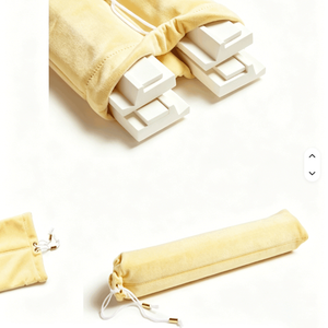 Sac de luxe en velours pliable et portable, moderne, 2 pièces, pour plateaux et pousseurs de Mahjong - Product Image 6