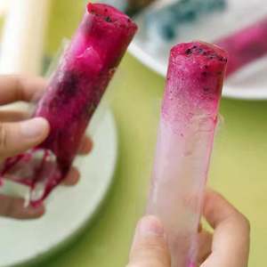 Sachets jetables transparents sans BPA, imprimés en héliogravure, pour moules à glaces et yaourts glacés DIY, avec fermeture éclair - Product Image 5