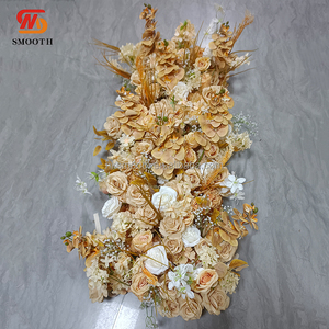 Décoration de scène pour événements de mariage, chemin de fleurs pour allée de champagne - Product Image 3