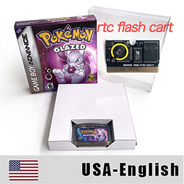 ตลับเกม USA ESP Version GLAZED RTC Flash cart Real Time Clock สำหรับเครื่องเล่นเกม GBA ภาษาอังกฤษ - Product Image 4