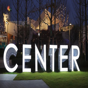 Sculpture <span class=keywords><strong>de</strong></span> <span class=keywords><strong>lettre</strong></span> en acier inoxydable <span class=keywords><strong>de</strong></span> haute qualité Statue <span class=keywords><strong>de</strong></span> mot d'art en métal pour la décoration extérieure - Product Image 3