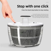 Nouveau déshydrateur de légumes en plastique, essoreuse à salade manuelle pour la maison, panier de drainage rotatif pour fruits et légumes
