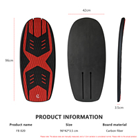 JFS FB020 Carbon 96cm All-in-One Hydrofoil Pump Board Jumping Board Ringan Praktis Foilboard Skuter Stang Pengendali Unisex