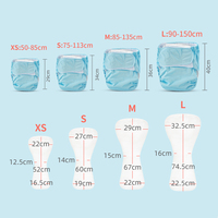 Couche réutilisable pour adolescents Grande couche lavable pour adultes Lavable Réglable Adulte Vieille couche pour incontinence d'énurésie nocturne