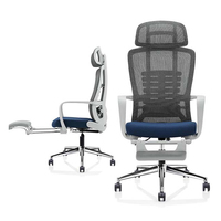 Nouvelle chaise de bureau ergonomique en maille pivotante à dossier haut de gamme de luxe au design avancé moderne pour le personnel