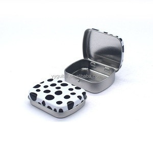 Cổ phiếu mới đến kim loại thuốc lá hộp một cửa Thiết kế in ấn mô hình kẹo vuông tinplate có thể bản lề hộp thiếc với nắp - Product Image 6