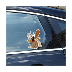 Capitaine Caveman mignon dessin animé voiture autocollants étanche <span class=keywords><strong>JDM</strong></span> vinyle 3D voiture <span class=keywords><strong>Wrap</strong></span> pour RV VAN Fine couleur changeante décalcomanie rouleau conception