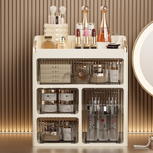 Boîte de rangement de bureau COIZY à tiroirs multicouches en PP transparent pour dortoir, <span class=keywords><strong>organisateur</strong></span> de fournitures scolaires et de livres pour étudiants, facile à utiliser - Product Image 4
