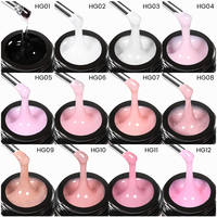 BORN PRETTY PRO Fabricant OEM 30ml Gel dur naturel auto-nivelant pour construction d'ongles UV LED, gel d'extension à retirer par trempage pour la vente en gros