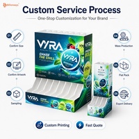 Présentoir de comptoir personnalisé pour snus avec graphismes avant et latéraux en mousse PVC blanche pour comptoir de vente au détail