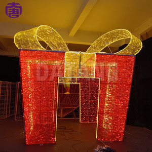 Lumières décoratives LED 3D en forme de boîte cadeau, étanches IP65 pour l'extérieur, pour Noël, les festivals et les célébrations. - Product Image 4