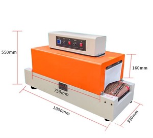 Small Automatic Heat <b>Shrink</b> <b>Plastic</b> Film Tunnel Packaging Machine - Used for Packaging Cosmetic Boxes, Etc. - Product Image 2