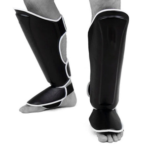 Top bán venume PU da bảo vệ ống chân mma bảo vệ chân cho người lớn Muay Thái đấm bốc mu bàn chân sparring võ thuật bảo vệ - Product Image 4