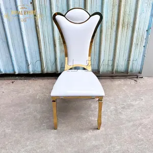 Заводская Цена отель банкет популярные свадебные стулья золото из нержавеющей стали свадебный стул для мероприятий