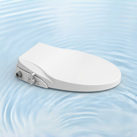 Siège de bidet hygiénique pour la maison, réglable en pression d'eau, sans électricité, en plastique PP, autonettoyant, double buse, ajustement universel