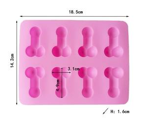Moule à gâteau <span class=keywords><strong>en</strong></span> Silicone <span class=keywords><strong>en</strong></span> forme de pénis, plateau à glaçons, moules à bonbons au <span class=keywords><strong>chocolat</strong></span>, outils de décoration de gâteau <span class=keywords><strong>en</strong></span> gros - Product Image 4