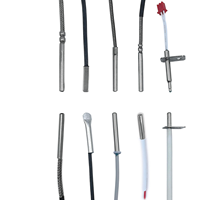 Capteur de température NTC 10K PT100/PT1000, sonde en acier inoxydable, résistant aux hautes températures, capteur de réfrigérateur OEM, précision 1%