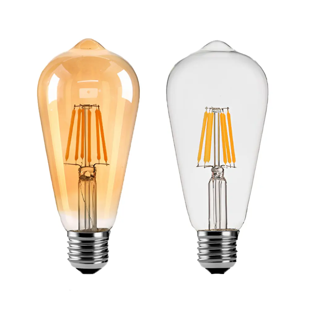 Wholesale Vintage Antique E26 E27 B22 Edison Light Bulb Manufacturers Incandescent Bulb Lamp ST64 T45 G80 G95 G125 T30 Clear LED