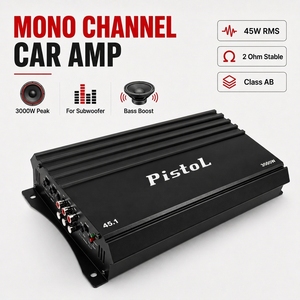 Amplificateur de <span class=keywords><strong>voiture</strong></span> 3000W 4 <span class=keywords><strong>canaux</strong></span>, amplificateur monobloc classe AB pour système de haut-parleurs de basses avec LPF, amplification des basses, télécommande - Product Image 1