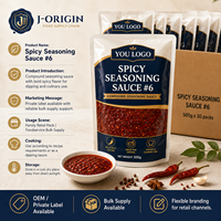 Premium Pittige Kruidensaus # 6 Chinese Chili Hot Pot Dipsaus 500g zak Voedselservice Groothandel OEM Private Label