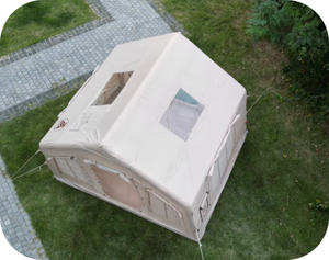 Tente de camping gonflable portable Oxford 7.5 imperméable, facile à monter, double porte, fenêtre de toit, 4 saisons, pour événements extérieurs - Vente en gros - Product Image 3