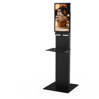 Kiosque de libre-service sur pied de 23,8 pouces, reconnaissance visuelle des aliments par IA pour les restaurants et la restauration