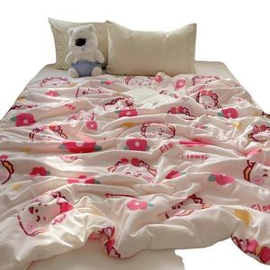 Couvre-lits imprimés en patchwork, couvre-lits imprimés avec rembourrage en polyester pour une utilisation estivale, anti-allergique <span class=keywords><strong>et</strong></span> écologique, couvre-lits pour enfants à motifs de dessins animés - Product Image 1