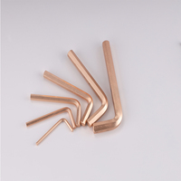 Kunci Hex Aluminium Bronze Anti Percikan X-SPARK, Kunci Allen Anti Ledakan untuk Area Berbahaya Berbahan Kimia dan Minyak 25mm