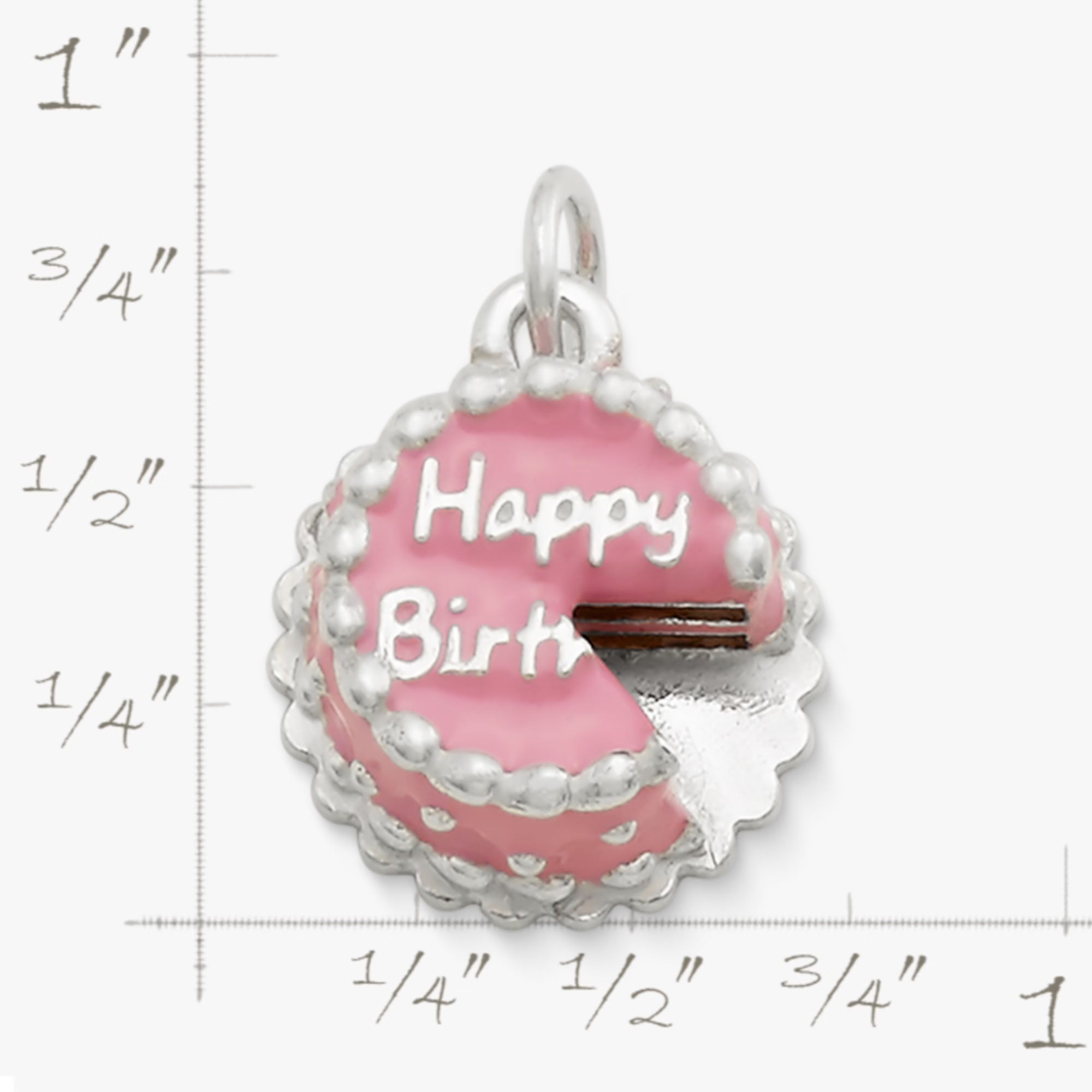 Amuleto de esmalte para pastel de cumpleaños
