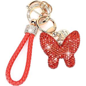 Llavero de pulsera con diseño de corazón bonito, llaveros brillantes personalizados para mujer, niña, accesorios para bolso, venta al por mayor ODM - Product Image 1